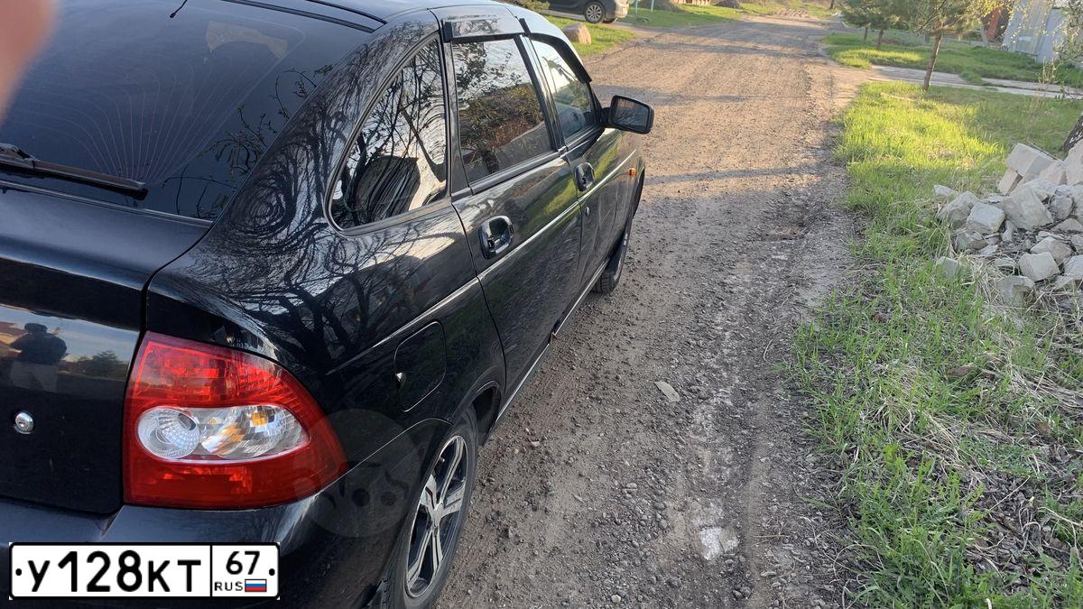 Фото автомобиля LADA 2172 PRIORA, 2009 — госномер Р046ЕН32. Цвет: СИНЕ-ЧЕРНЫЙ