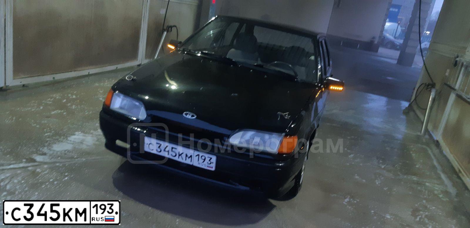 Фото автомобиля LADA 2114 SAMARA, 2008 — госномер С345КМ193. Цвет: ТЕМНО ЗЕЛЕНЫЙ