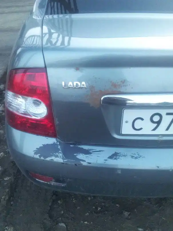 Фото автомобиля LADA 2170 PRIORA, 2008 — госномер В222СН12. Цвет: средний серо-зеленый металлик