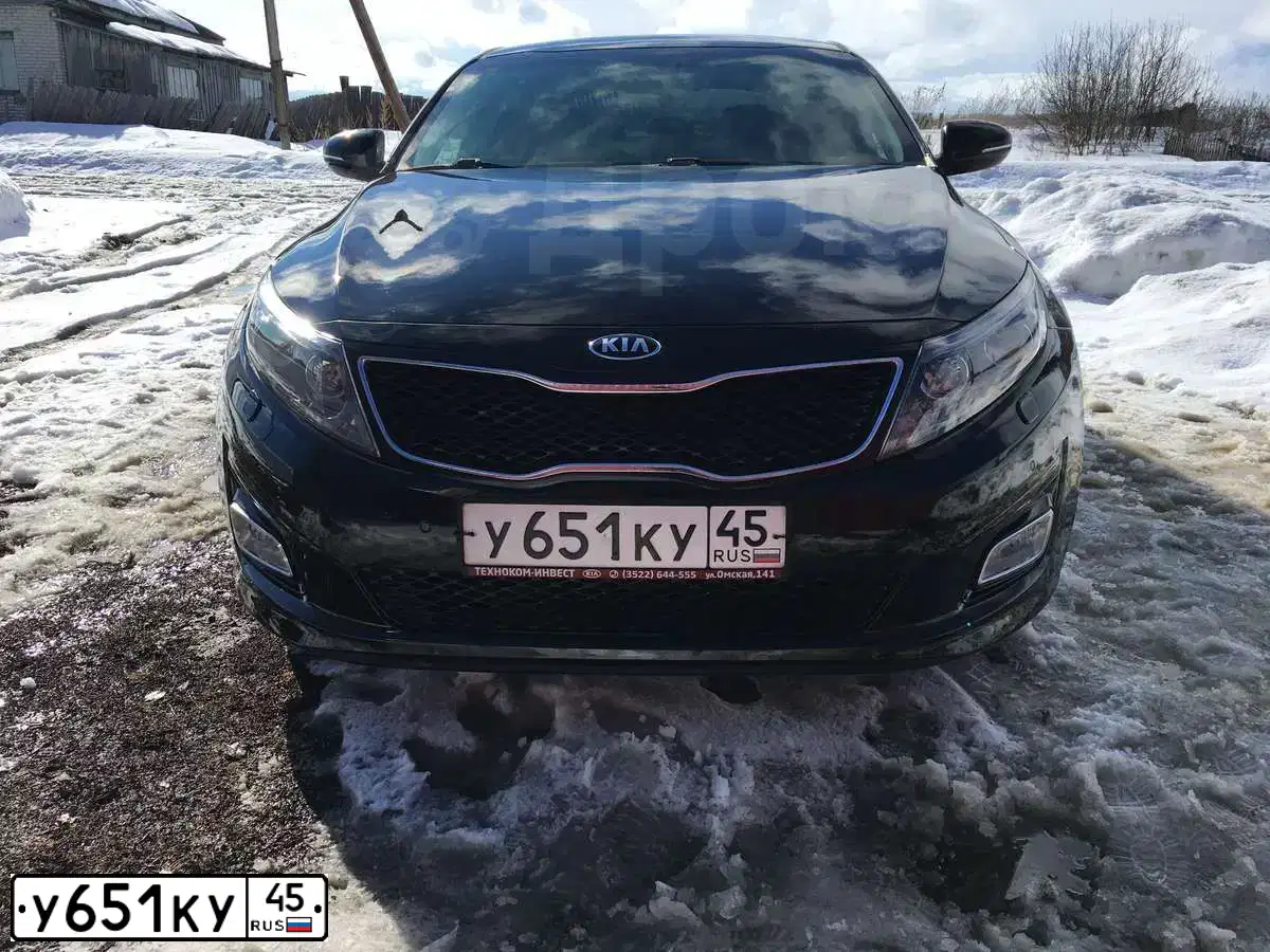 Фото автомобиля KIA OPTIMA, 2014 — госномер Е769РО186. Цвет: ЧЕРНЫЙ