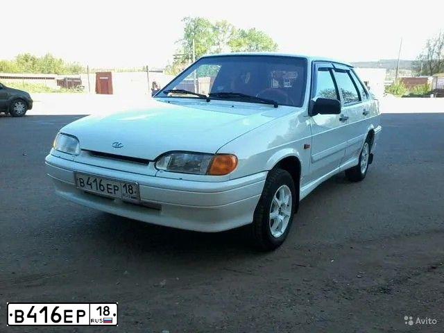 Фото автомобиля LADA 2115 SAMARA, 2013 — госномер В416ЕР18. Цвет: Белый