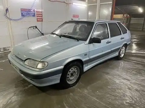 Фото автомобиля LADA 2114 SAMARA, 2004 — госномер А091МО01. Цвет: Серебристо-Желтый