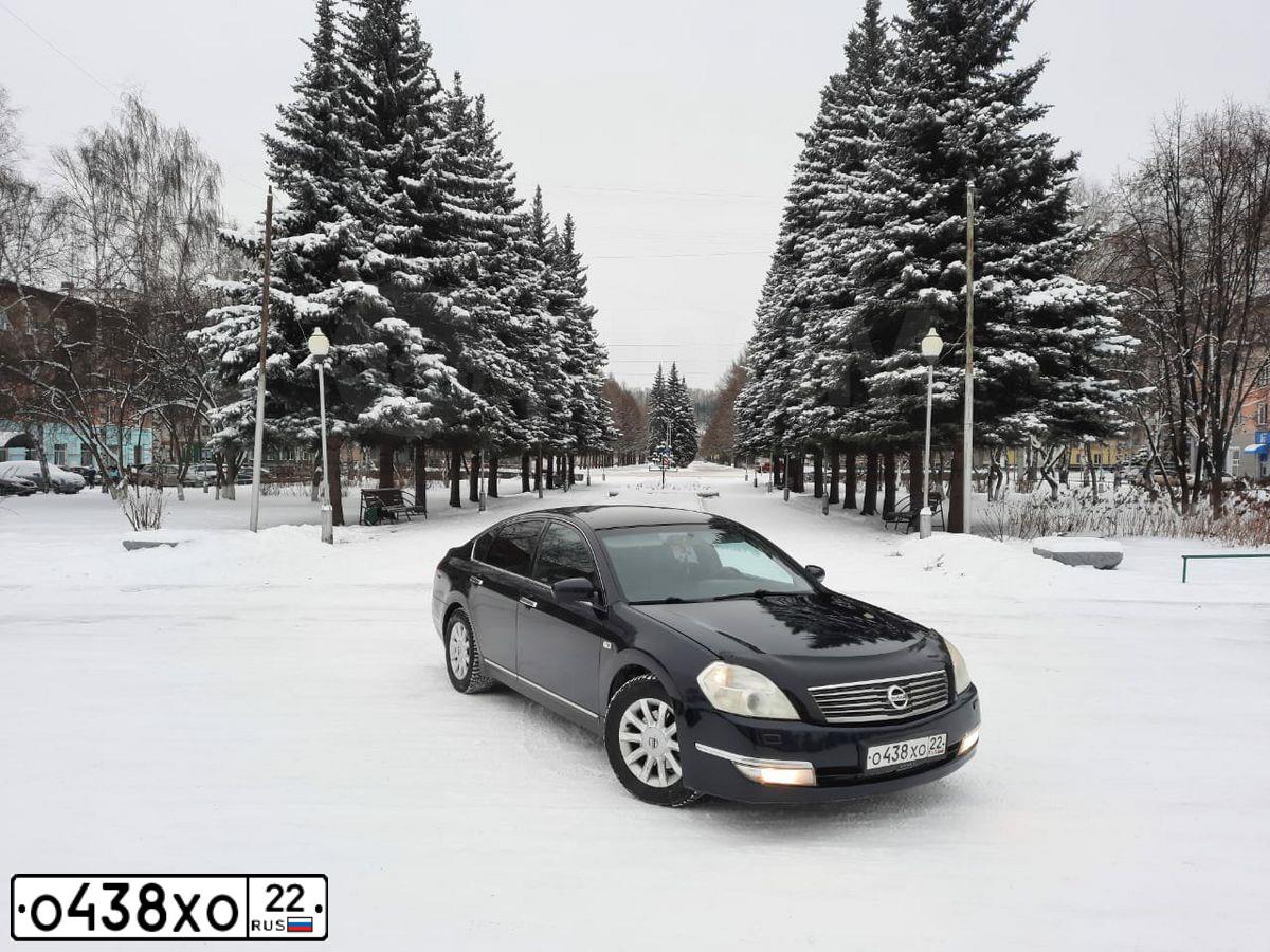 Фото автомобиля NISSAN TEANA, 2007 — госномер В848УО22. Цвет: ЧЕРНЫЙ