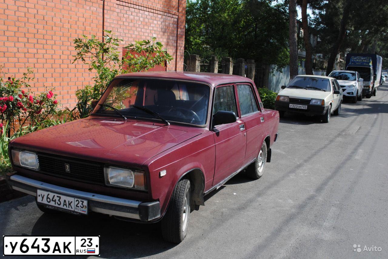 Фото автомобиля LADA 2105, 1996 — госномер А716АА93. Цвет: ГРАНАТОВЫЙ