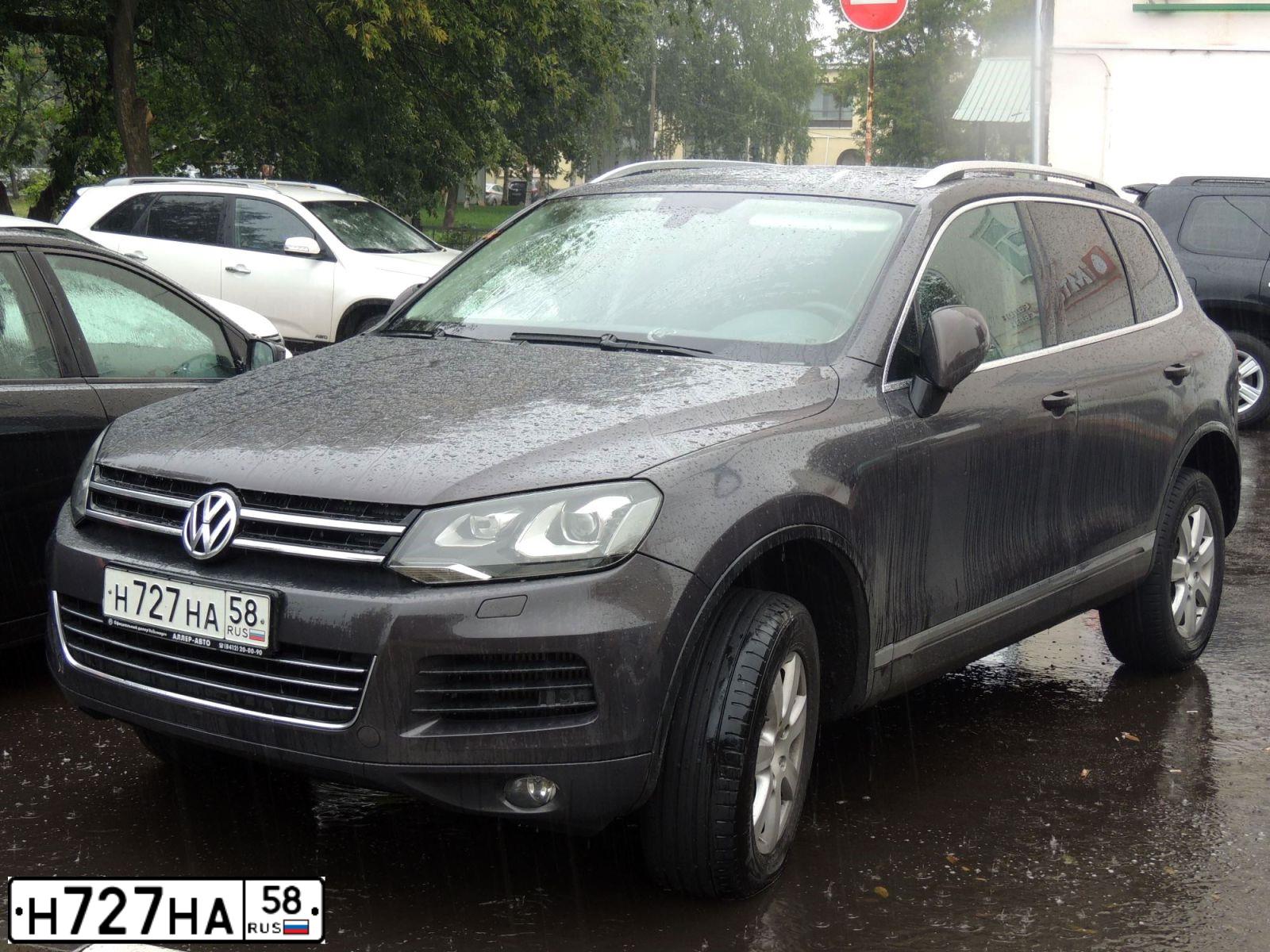 Фото автомобиля VOLKSWAGEN TOUAREG, 2010 — госномер О497НТ58
