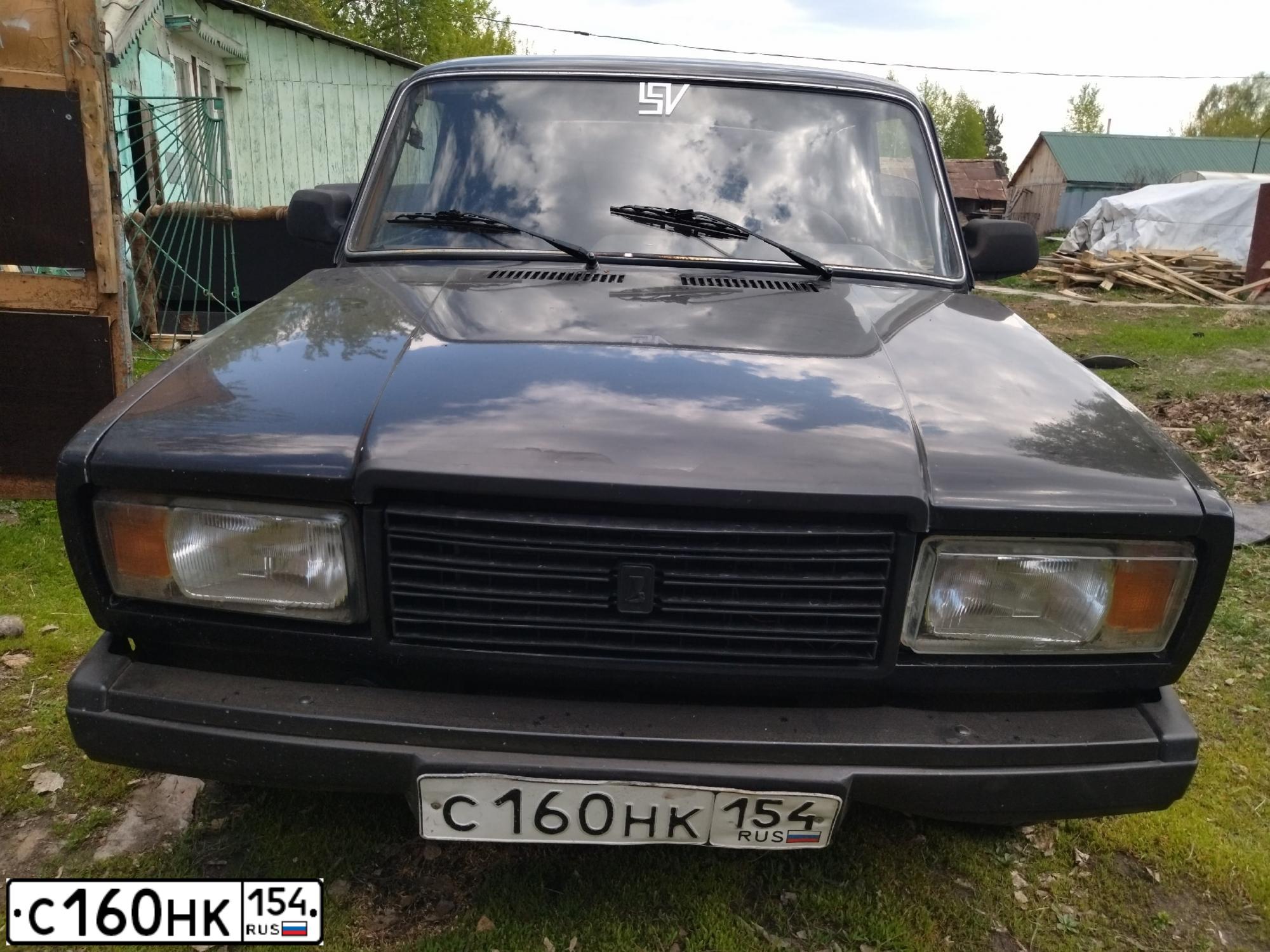 Фото автомобиля LADA 2107, 2010 — госномер С160НК154. Цвет: СИНЕ- ЧЕРНЫЙ