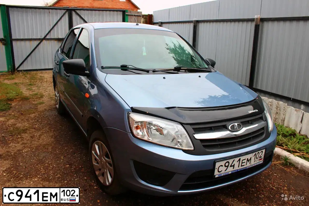 Фото автомобиля LADA 2190 GRANTA, 2015 — госномер С941ЕМ102. Цвет: СЕРЕБРИСТО ГОЛУБОЙ