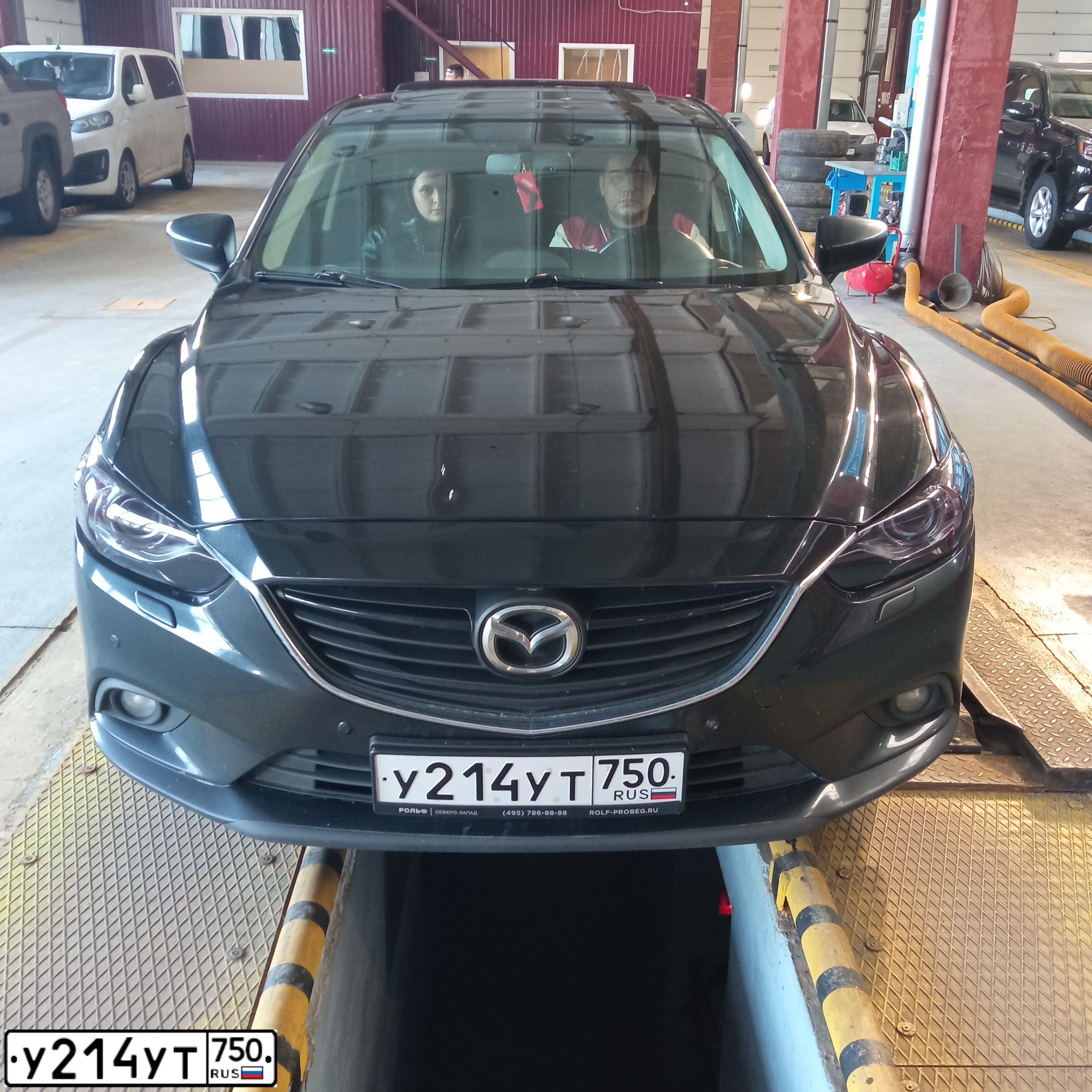 Фото автомобиля MAZDA 6, 2013 — госномер Р562СК790. Цвет: ЧЕРНЫЙ
