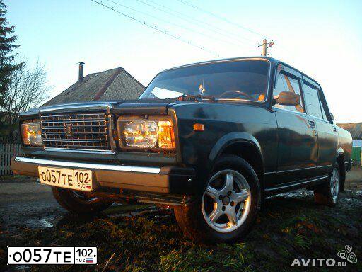 Фото автомобиля LADA 2107, 2005 — госномер О057ТЕ102. Цвет: ТЕМНО-ЗЕЛЕНЫЙ