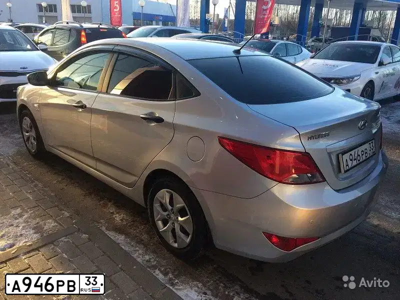 Фото автомобиля HYUNDAI SOLARIS, 2015 — госномер К910ХТ33. Цвет: СЕРЕБРИСТЫЙ