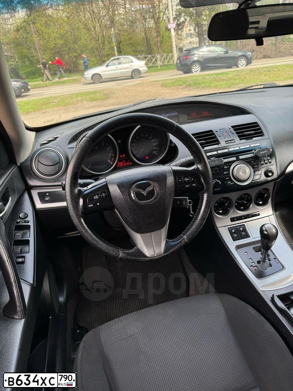 Фото автомобиля MAZDA 3, 2010 — госномер В634ХС790. Цвет: ЧЕРНЫЙ