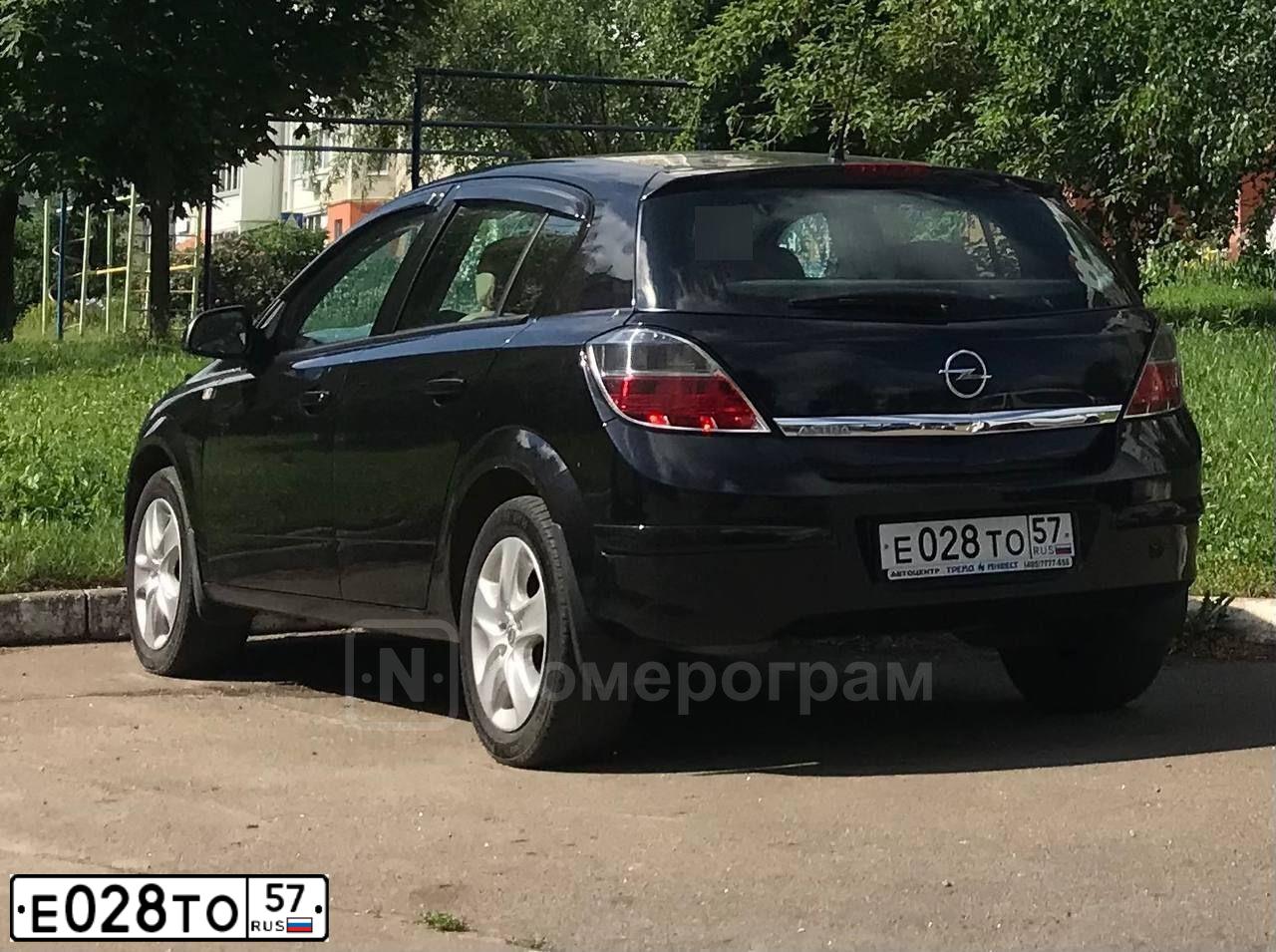 Фото автомобиля OPEL ASTRA(A-H), 2011 — госномер А637НТ14. Цвет: ЧЕРНЫЙ