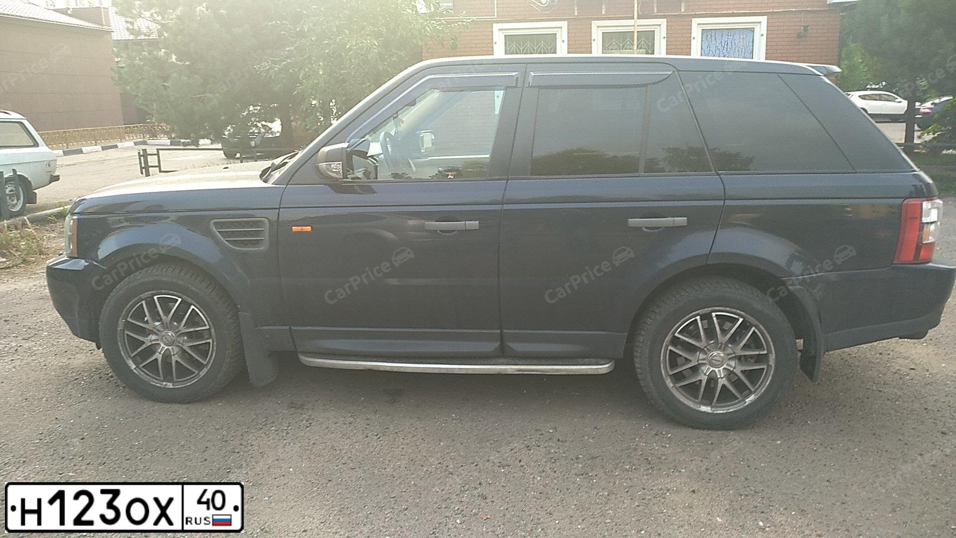 Фото автомобиля LANDROVER RANGE ROVER SPORT, 2006 — госномер Н123ОХ40. Цвет: ТЕМНО-СИНИЙ