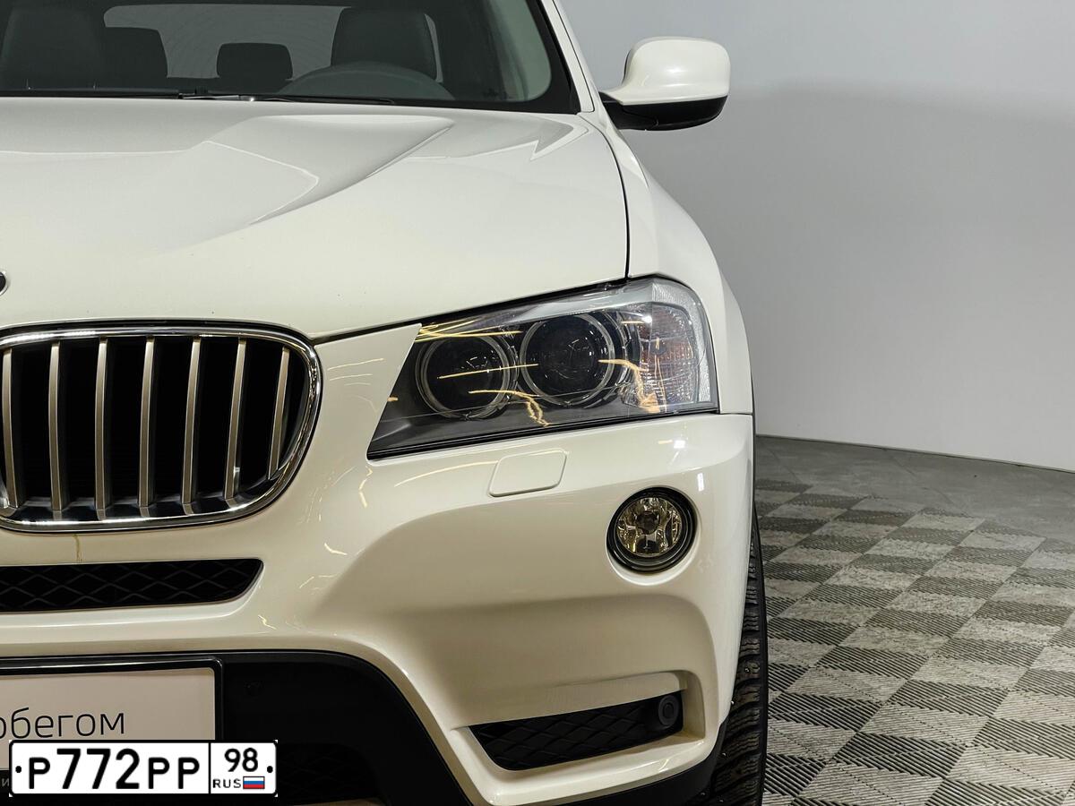 Фото автомобиля BMW X3, 2013 — госномер Р604НР797. Цвет: Белый