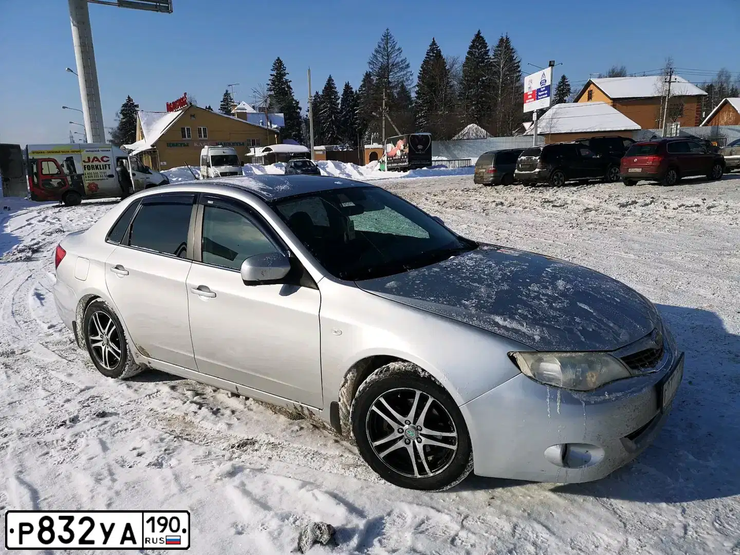 Фото автомобиля SUBARU IMPREZA, 2008 — госномер К791ВУ790. Цвет: СЕРЕБРИСТЫЙ