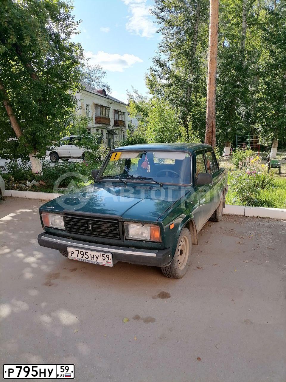 Фото автомобиля LADA 2107, 2008 — госномер Р795НУ59