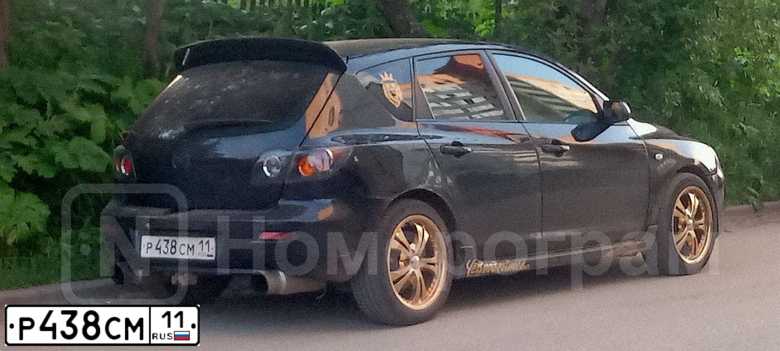 Фото автомобиля MAZDA 3, 2006 — госномер А329ХК199. Цвет: ЧЕРНЫЙ