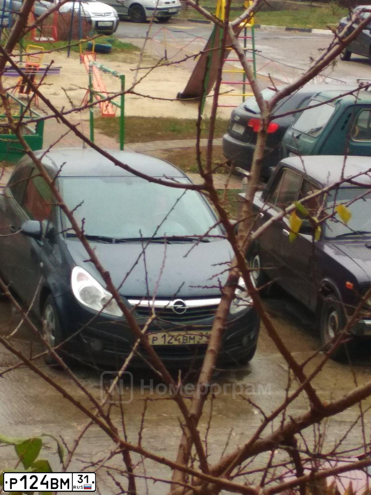 Фото автомобиля OPEL CORSA, 2008 — госномер У177ОС31. Цвет: ТЕМНО-СЕРЫЙ