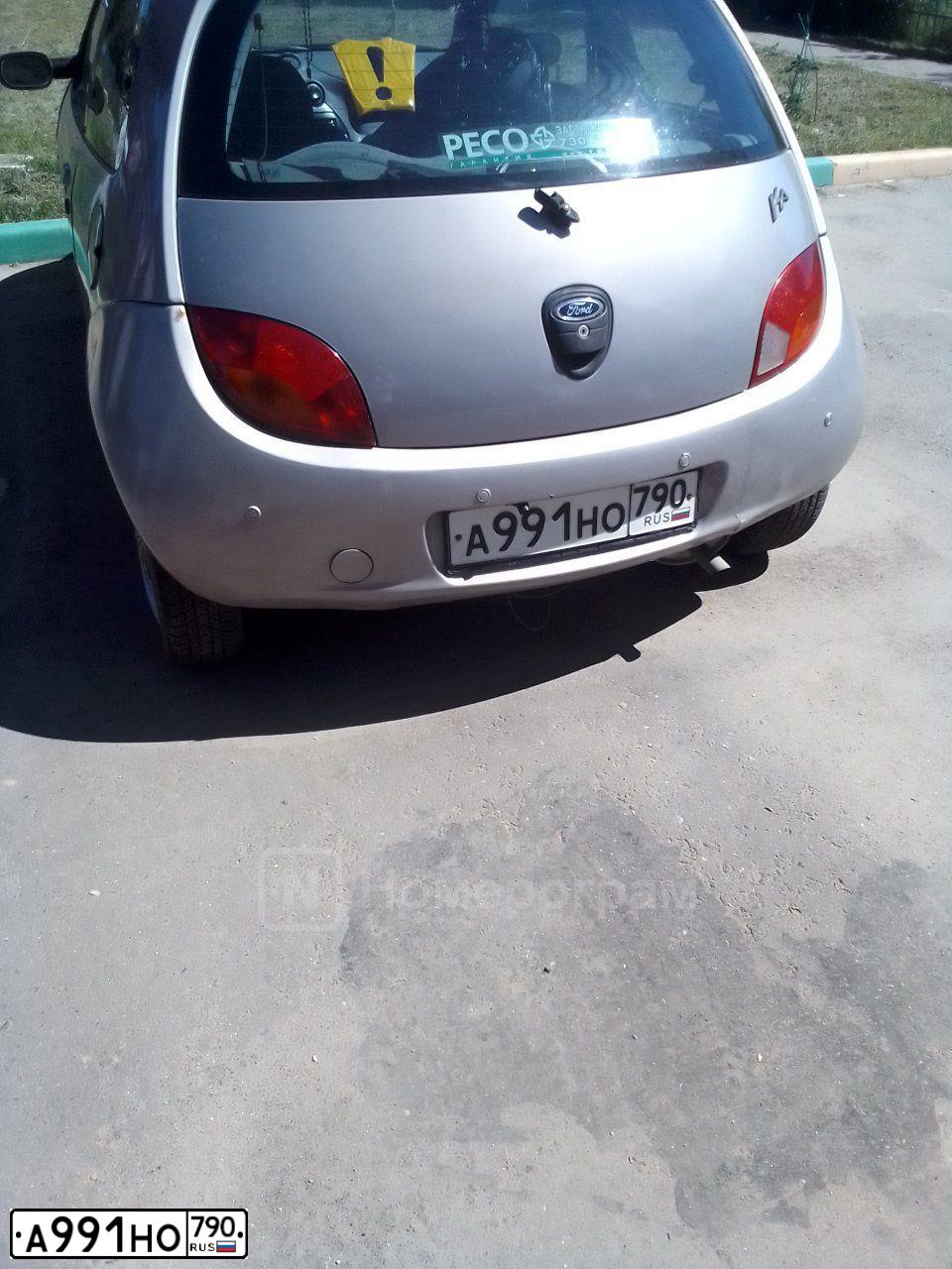 Фото автомобиля FORD KA, 1996 — госномер К405ОТ97. Цвет: СЕРЫЙ