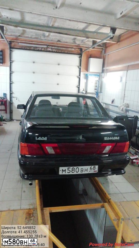 Фото автомобиля LADA 2115 SAMARA, 2010 — госномер М580ВН68. Цвет: Темно-зеленый