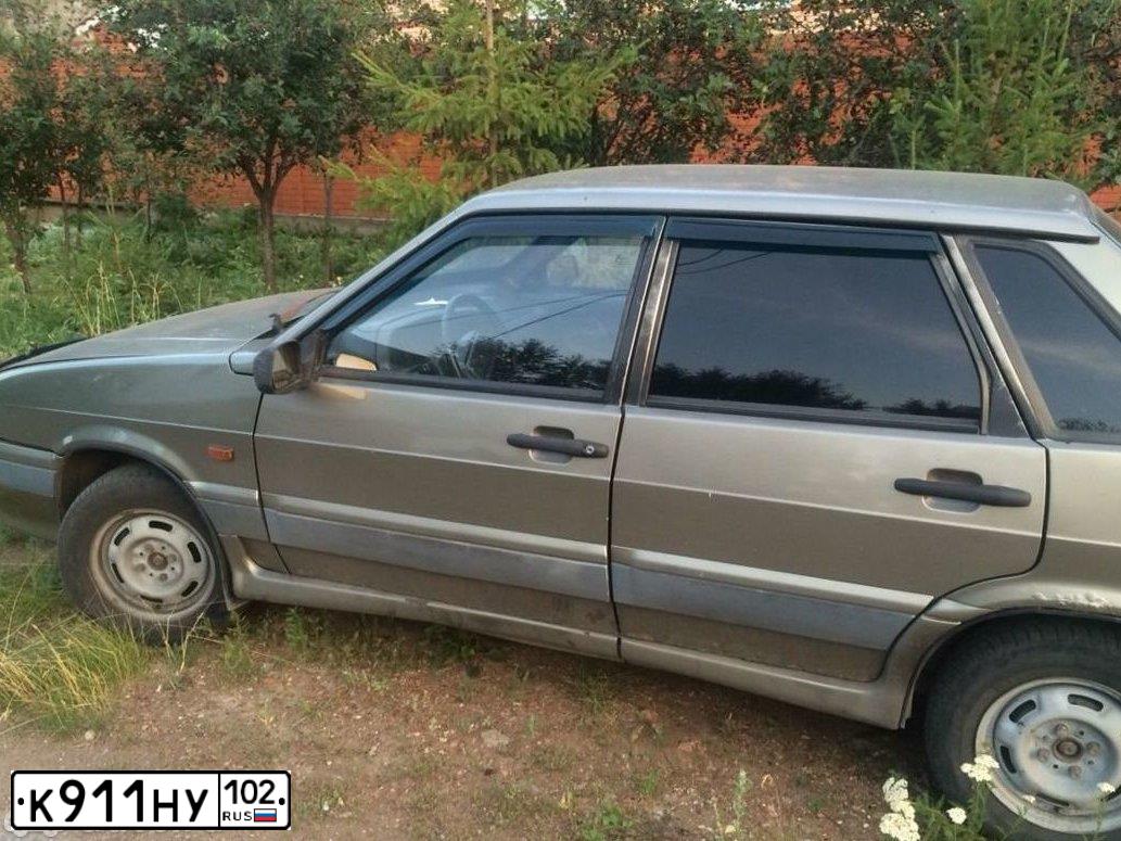 Фото автомобиля LADA 2115 SAMARA, 2001 — госномер К911НУ102. Цвет: СЕРЕБРИСТО-СЕРО-ЗЕЛЕНЫЙ