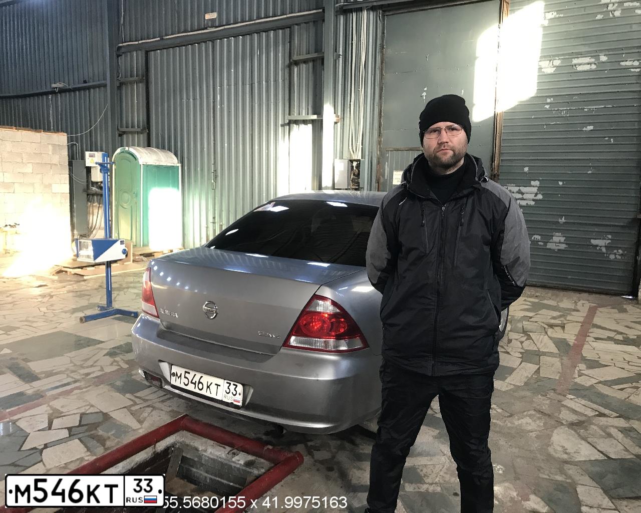 Фото автомобиля NISSAN ALMERA, 2008 — госномер М546КТ33. Цвет: СЕРЕБРИСТЫЙ