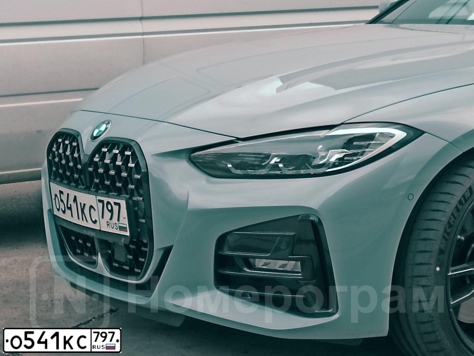 Фото автомобиля BMW 420D, 2021 — госномер У010ЕЕ198. Цвет: СЕРЫЙ