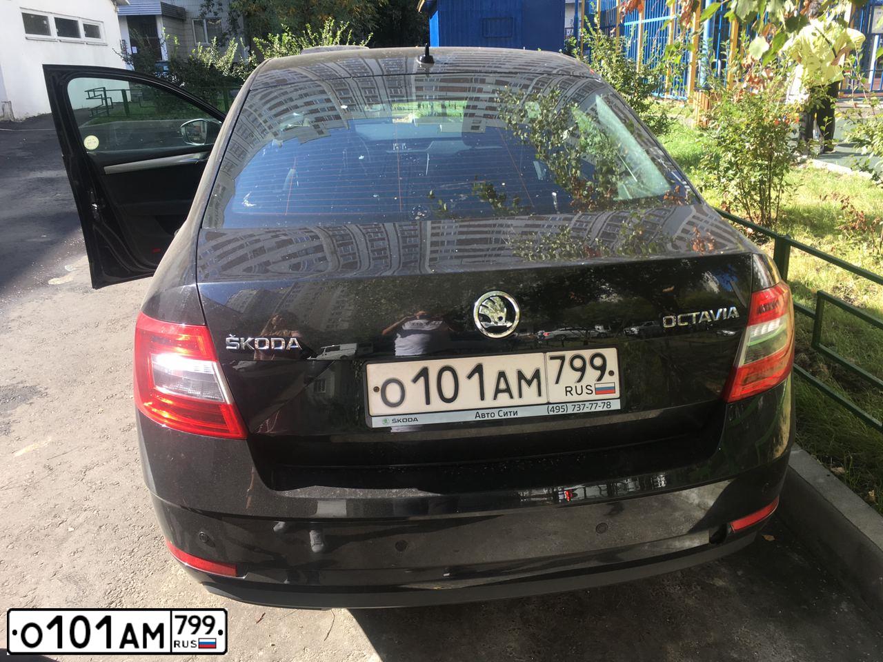Фото автомобиля SKODA OCTAVIA, 2017 — госномер Н261ТК62. Цвет: ЧЕРНЫЙ