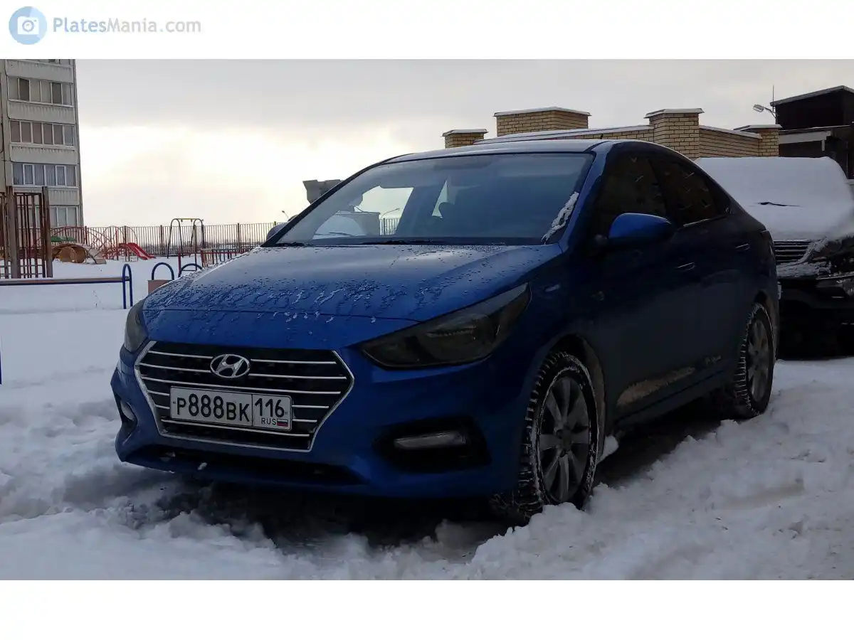 Фото автомобиля MERCEDES S-KLASSE, 2014 — госномер Р888ВК116. Цвет: синий