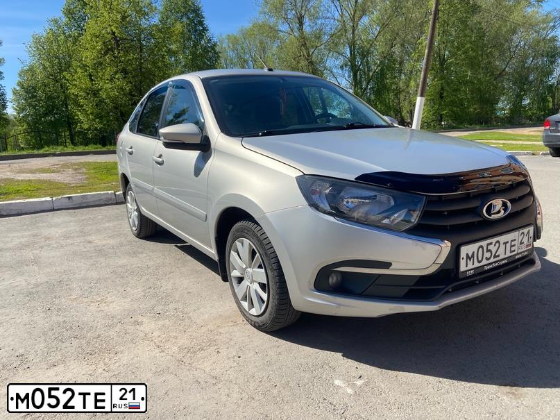 Фото автомобиля LADA 2191 GRANTA, 2019 — госномер Н372МО07. Цвет: СЕРЕБРИСТЫЙ