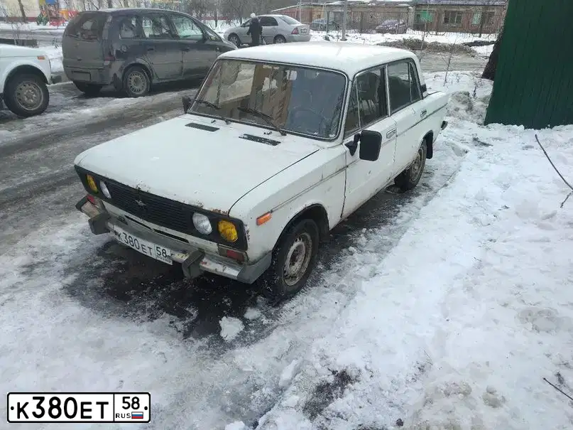 Фото автомобиля LADA 2106, 1997 — госномер К380ЕТ58. Цвет: БЕЛЫЙ