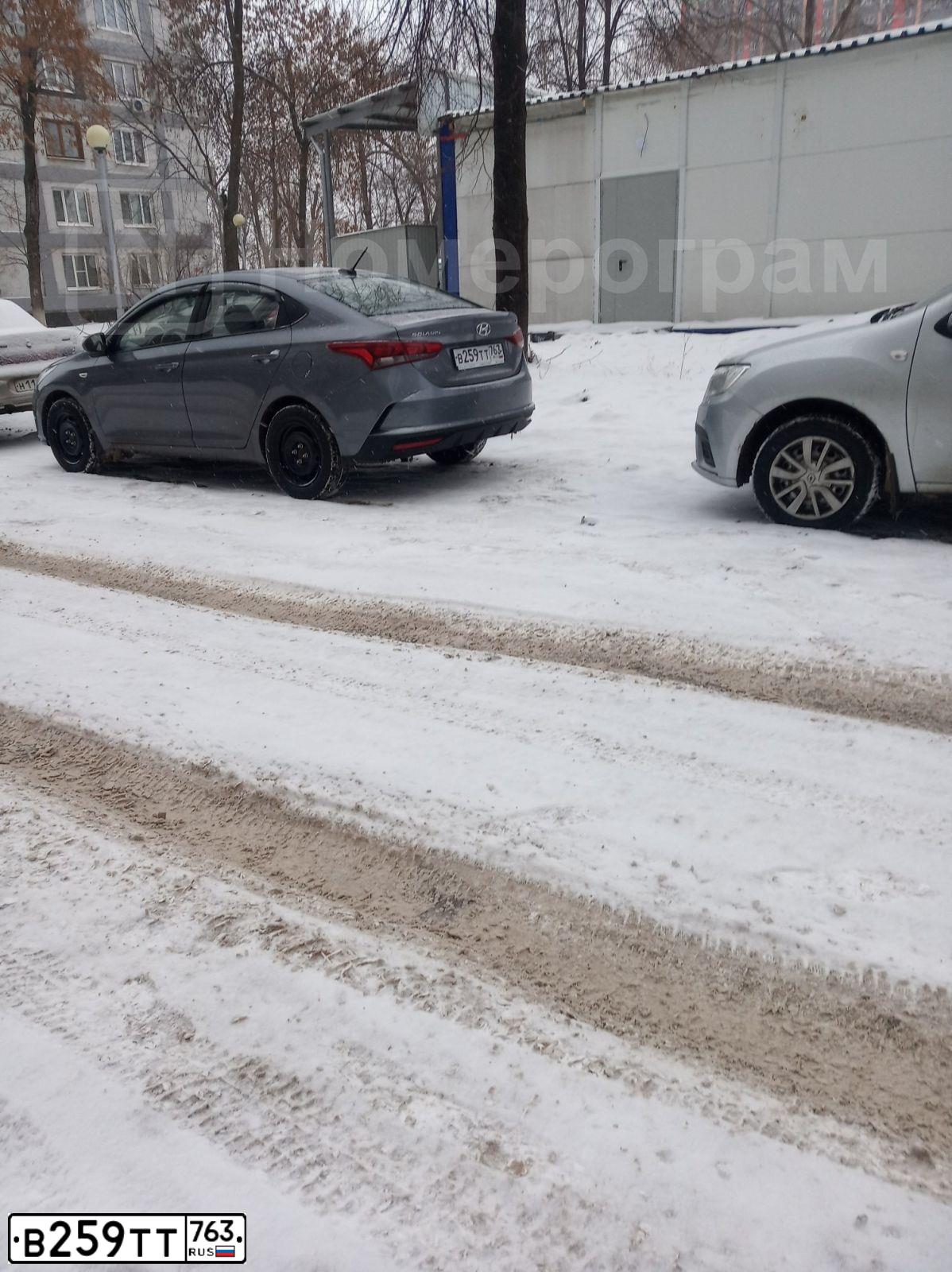 Фото автомобиля HYUNDAI SOLARIS, 2020 — госномер В259ТТ763. Цвет: СЕРЫЙ