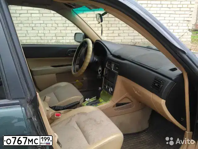 Фото автомобиля SUBARU FORESTER, 2002 — госномер О767МС199. Цвет: ЗЕЛЕНЫЙ