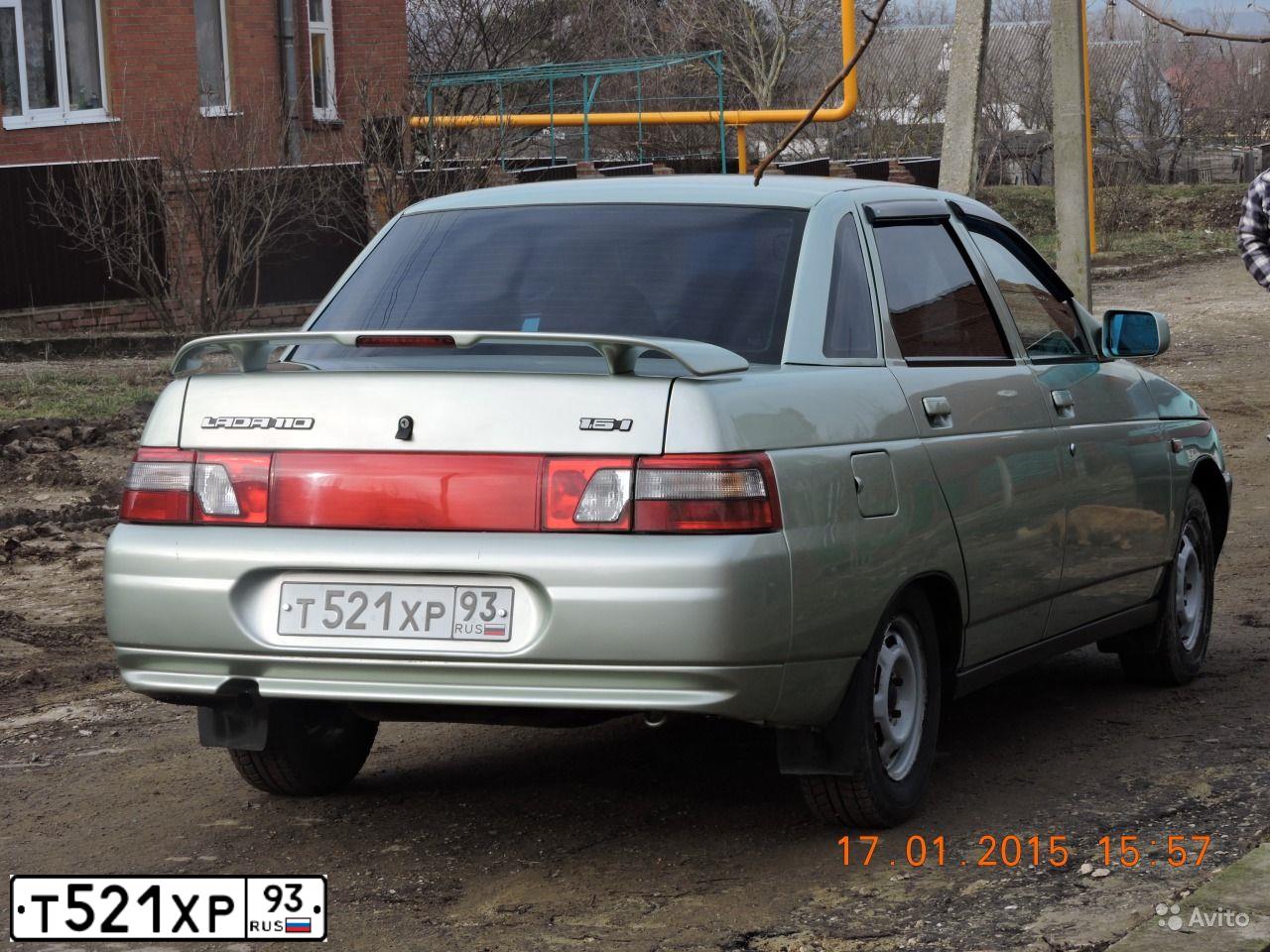 Фото автомобиля LADA 2110, 2006 — госномер Т521ХР93. Цвет: БЕЛО-ЗЕЛЕНЫЙ