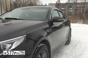 Фото автомобиля KIA MAGENTIS  OPTIMA, 2018 — госномер К577РН196. Цвет: Коричневый