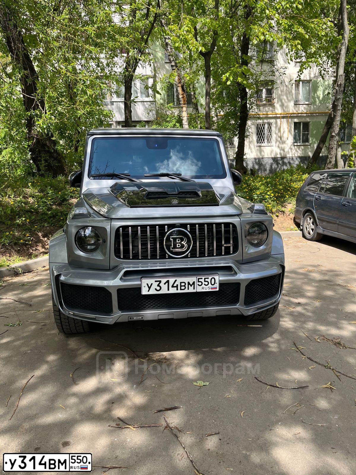 Фото автомобиля MERCEDES G-KLASSE, 2013 — госномер У314ВМ550. Цвет: СЕРЫЙ