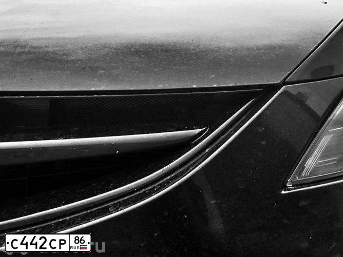 Фото автомобиля MAZDA 6, 2007 — госномер С442СР86. Цвет: ЧЕРНЫЙ
