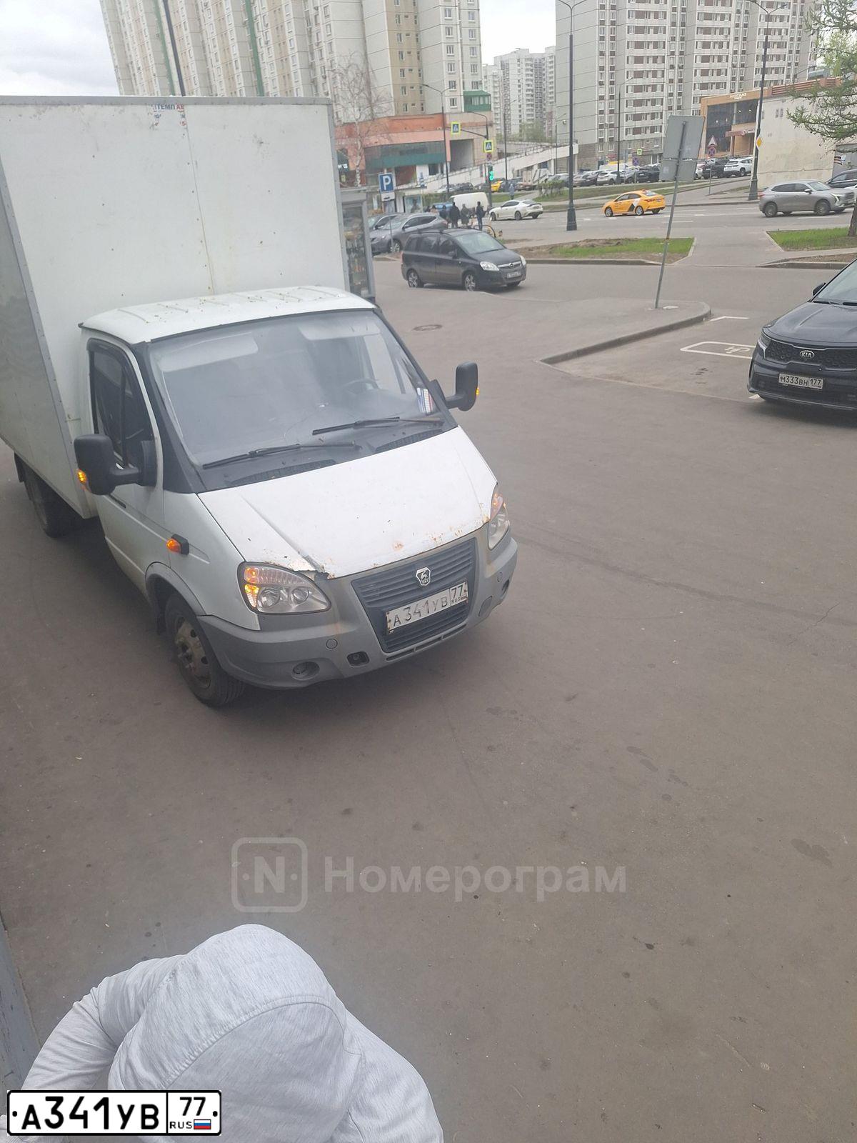 Фото автомобиля GAZ 3302 EL, 2012 — госномер А341УВ77. Цвет: БЕЛЫЙ