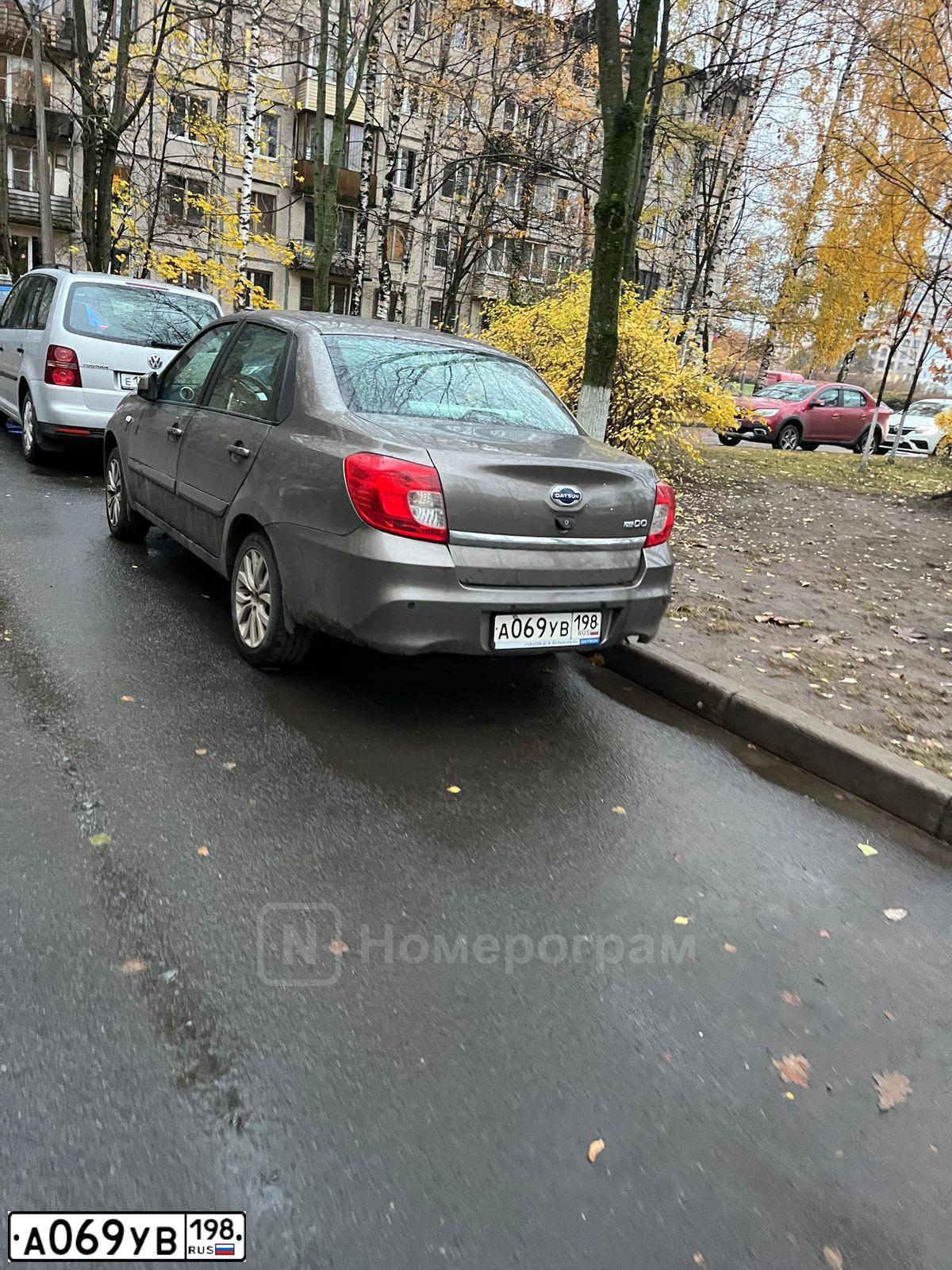 Фото автомобиля DATSUN ON-DO, 2018 — госномер А069УВ198. Цвет: СЕРЫЙ
