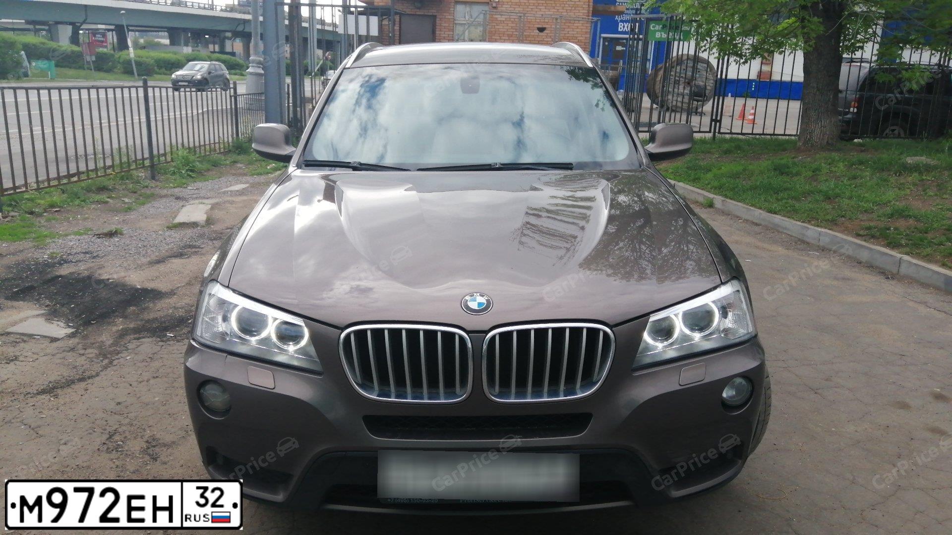 Фото автомобиля BMW X3, 2012 — госномер К461ХВ57. Цвет: КОРИЧНЕВЫЙ
