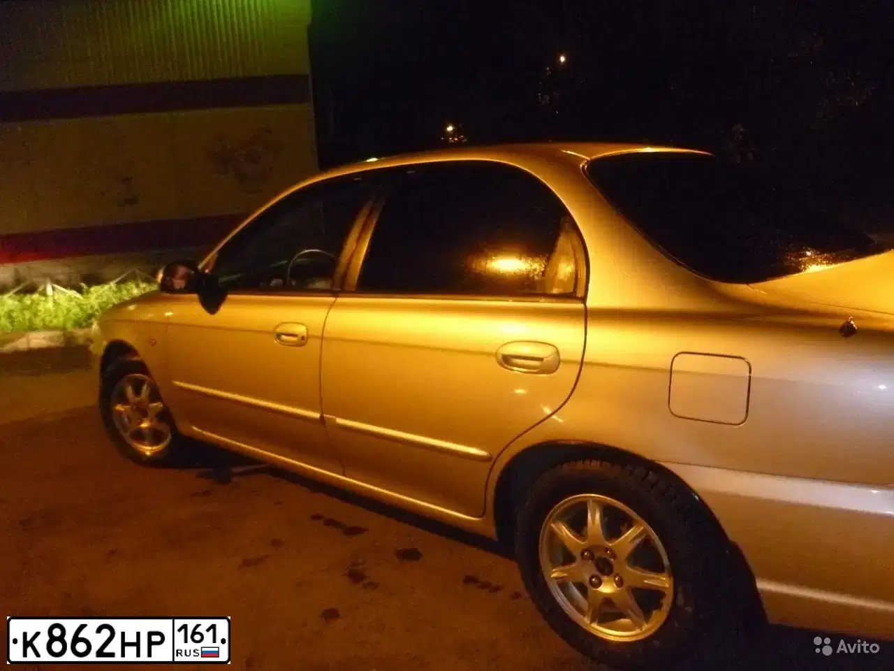 Фото автомобиля KIA SPECTRA, 2011 — госномер К862НР161. Цвет: АЛМАЗНОЕ СЕРЕБРО