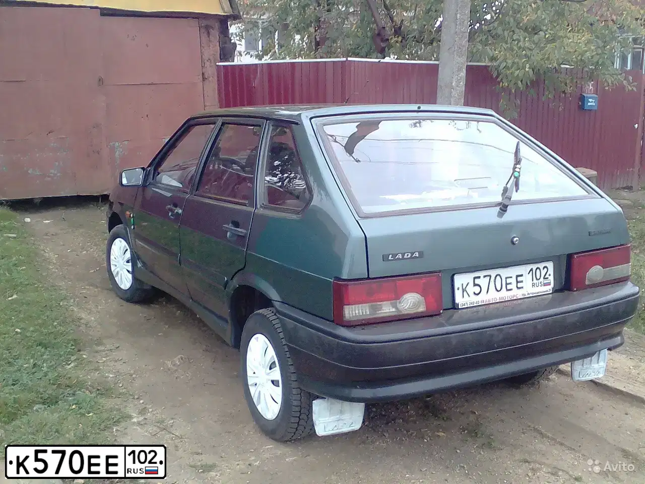 Фото автомобиля LADA 2114 SAMARA, 2012 — госномер К570ЕЕ102. Цвет: СЕРО-СИНЕ-ЗЕЛЕНЫЙ