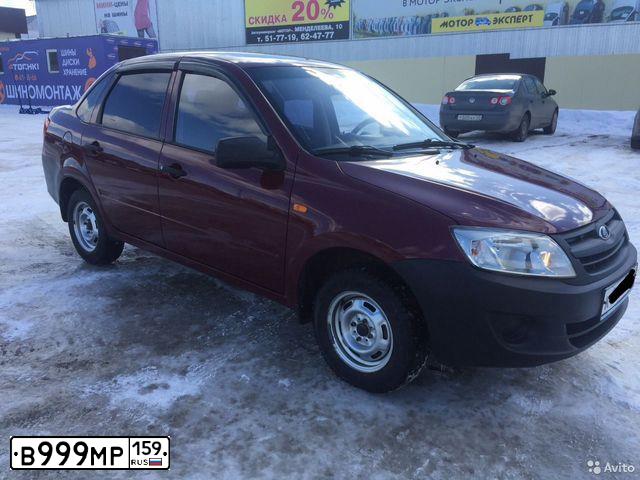 Фото автомобиля LADA 2190 GRANTA, 2013 — госномер В999МР159