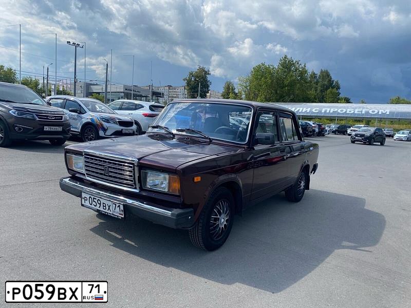 Фото автомобиля LADA 2107, 2010 — госномер Р059ВХ71. Цвет: ТЕМНО-ВИШНЕВЫЙ