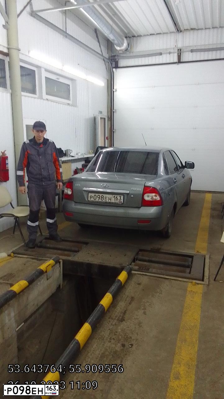 Фото автомобиля LADA PRIORA, 2012 — госномер Р057ВК716. Цвет: средний серо-зеленый металлик