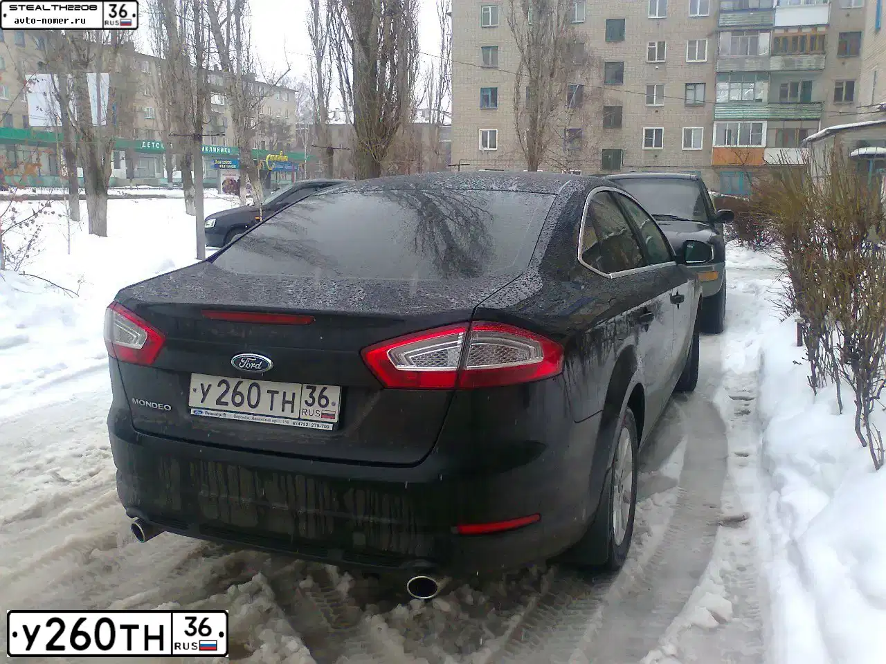 Фото автомобиля FORD MONDEO, 2011 — госномер У260ТН36. Цвет: ЧЕРНЫЙ