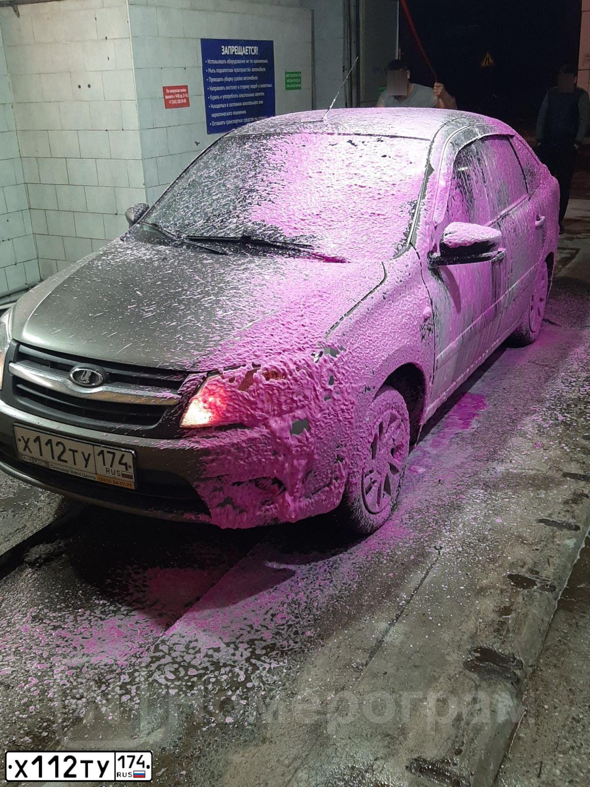 Фото автомобиля LADA 2191 GRANTA, 2017 — госномер Х112ТУ174. Цвет: Золотисто-коричневый