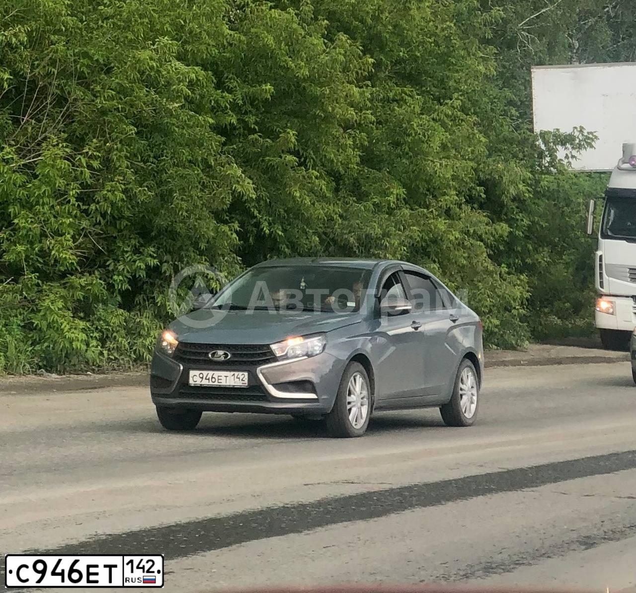 Фото автомобиля LADA VESTA, 2017 — госномер У339НМ142. Цвет: СЕРО-ГОЛУБОЙ