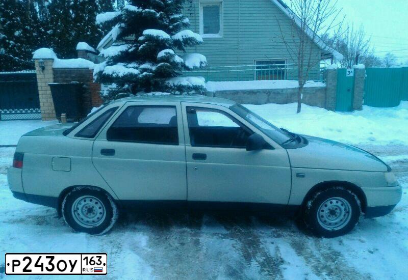 Фото автомобиля LADA 2110, 2002 — госномер Р243ОУ163. Цвет: СЕРЫЙ