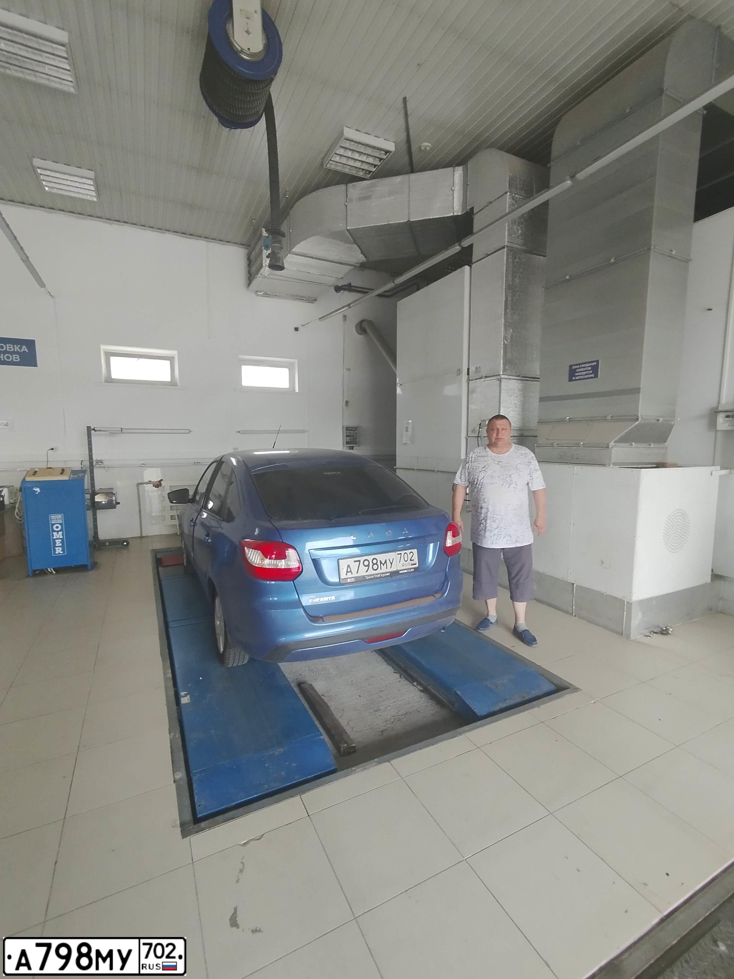 Фото автомобиля LADA 2191 GRANTA, 2019 — госномер А798МУ702. Цвет: синий